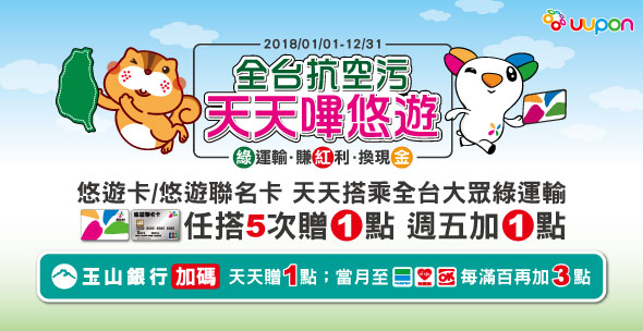 全台抗空污‧天天嗶悠遊