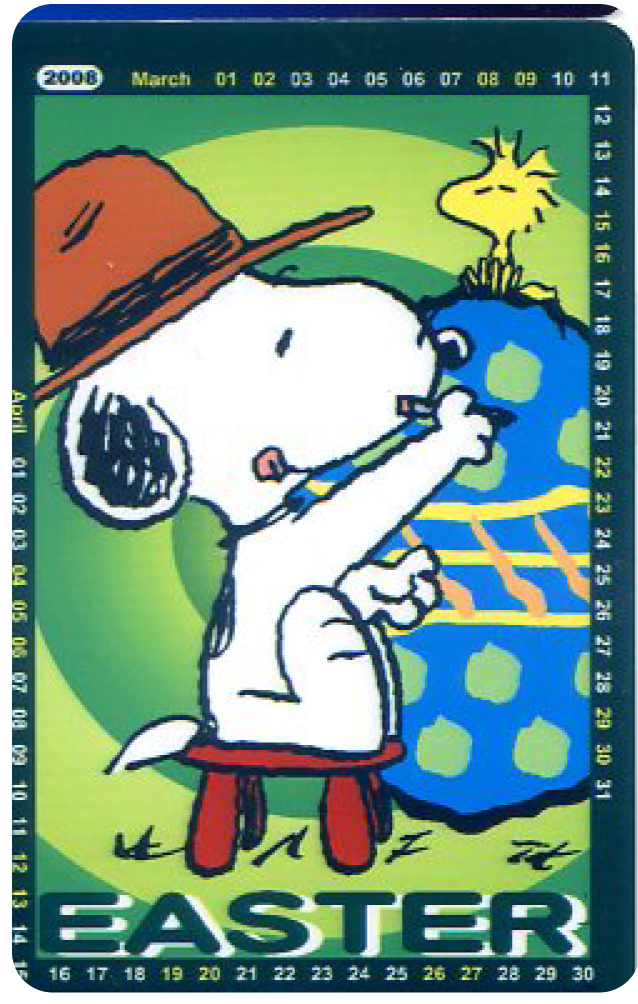 SNOOPY年曆悠遊卡-復活節(普)