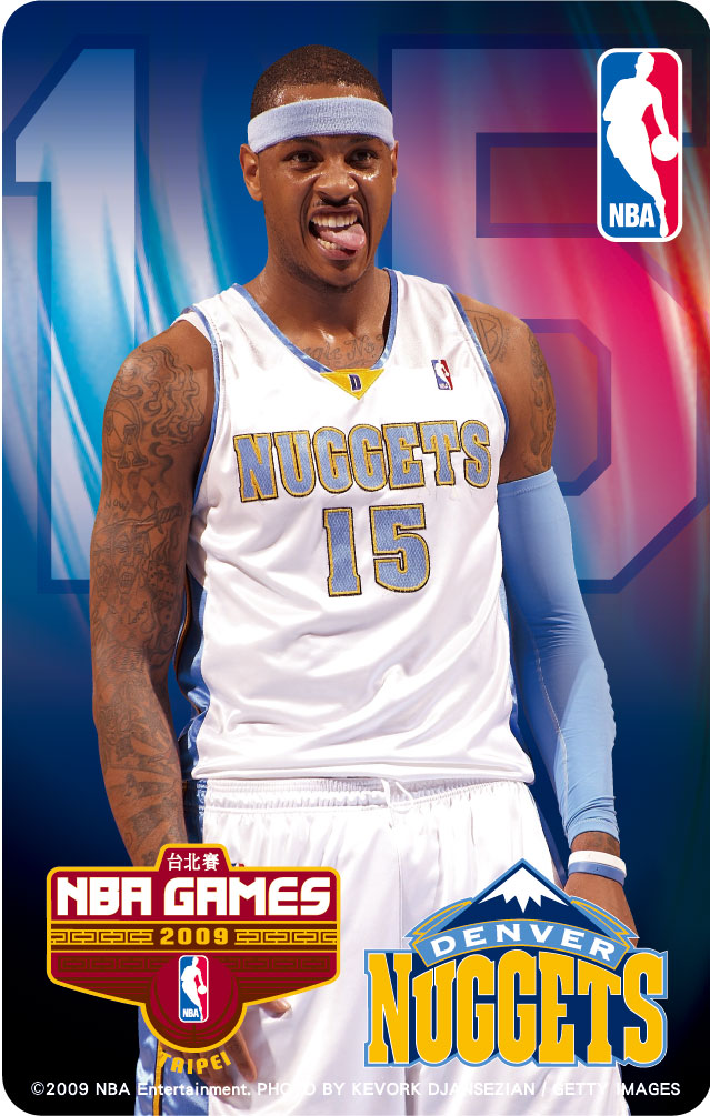 2009NBA台北賽悠遊卡 限量版-Carmelo Anthony特製版