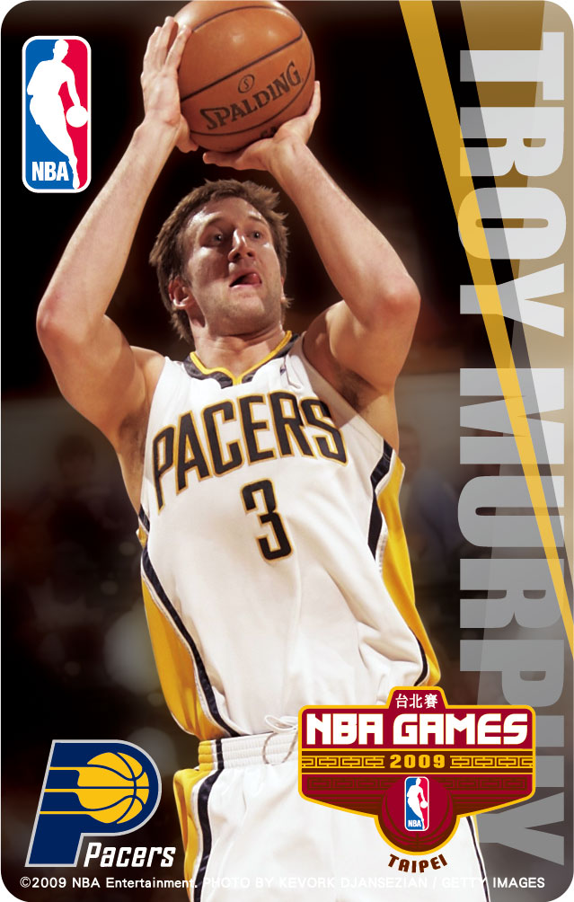 2009NBA台北賽悠遊卡Pacers 3 -Troy Murphy