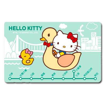 HELLO KITTY悠遊Day悠遊卡-踩船