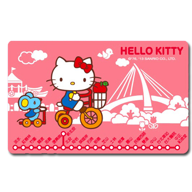 HELLO KITTY悠遊Day悠遊卡-騎車