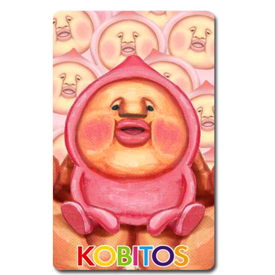 醜比頭悠遊卡-粉屁桃B款