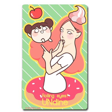 翻白眼吧!溫蒂妮小姐悠遊卡-溫蒂妮