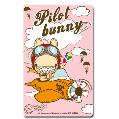 FOUFOU BUNNY悠遊卡-飛行邦尼