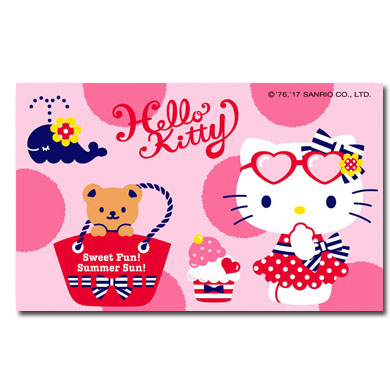 HELLO KITTY悠遊卡-夏日趴踢