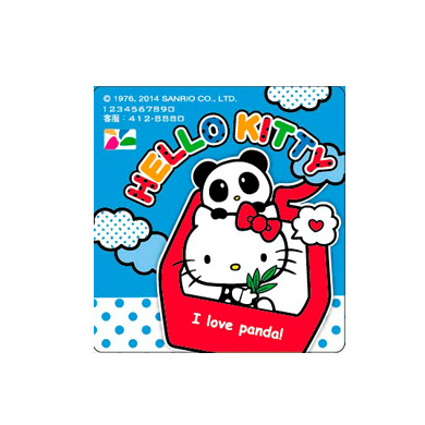 貓纜xHELLO KITTY悠遊卡貼紙-天空